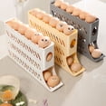thumbnail image 3 of Cajas de huevos de ABS de gran capacidad Matsuzay para organización de refrigeradores gris, 3 of 6
