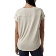 thumbnail image 3 of 32 Degrees Cool Women's Soft Luxe Short Sleeve V-Neck Top (US, Alpha, Large, Regular, Regular, Pumice Stone (Tan)), 3 of 3