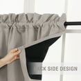 thumbnail image 5 of Hobeauty Solid Color Curtain Valance Blackout Coating Valance Set Elegant amp Durable Curtain Valance with Blackout Coating, 5 of 8