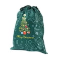 thumbnail image 4 of segolike Christmas Drawstring Gift Bag Festive for Chocolate Celebration Party Favors Green, 4 of 9