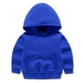 thumbnail image 2 of Uccdo 1-8T Toddler Boys Girls Cotton Solid Sweatshirt Hoodies, Kids Cute Hooded Tops Pullover Fall Winter Clothes, 2 of 4