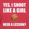 thumbnail image 3 of CafePress - Like A Girl Basketball T Shirt - Women's Traditional Fit Dark T-Shirt, 3 of 4