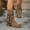 Brown, variant on Tawop Womens Boots Chunky Low Heel Winter Fall Boots