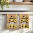 thumbnail image 7 of Sunflower Gnomes Kitchen Towels Set of 4, Summer Botanical Bee Yellow Vintage Absorbent Dish Towels for Kitchen, Microfiber Hand Towel, Quick Drying Tea Towel for Cleaning Decorative Dishcloths, 7 of 7