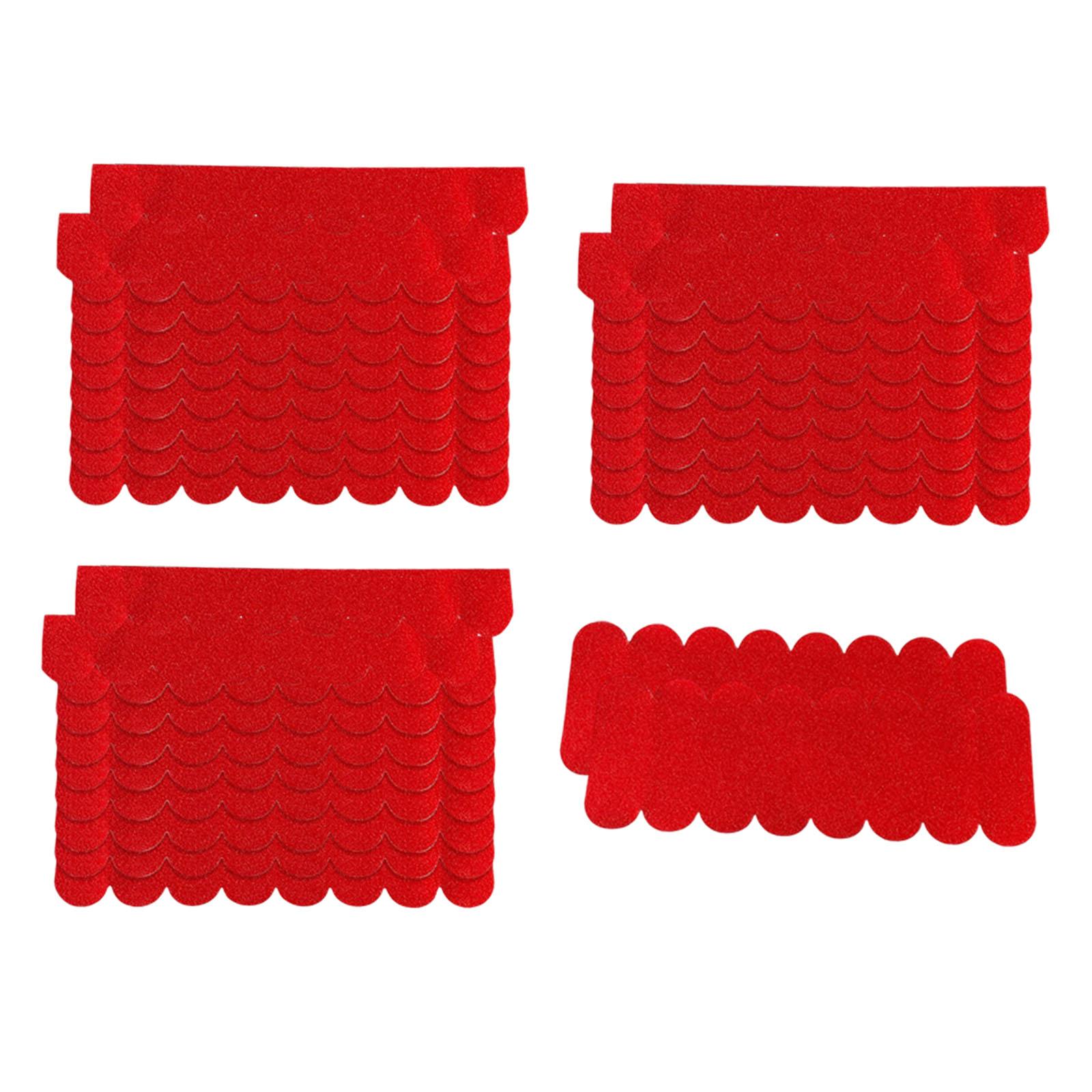 GUOOL Felt Sheet, Craft Felt, Sheets, Thick Felt, Material, Dollhouse, Miniature, Roofing for, Home Decoration, DIY, Sewing Red