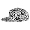 thumbnail image 3 of Fotbe Tropical Leaves Flat Bill Visor Cap Classic Snapback Hat Polyester Foam Trucker Hat Trucker Cap Adjustable Baseball Cap, 3 of 9