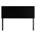 thumbnail image 3 of Home Design Hazard King Upholstered Headboard with Foam Padding and Minimalist Design, Black, Easy Assembly, 3 of 5