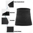 thumbnail image 4 of Unique Bargains Men's Slim Belt Waist Shaper Tummy Control Belt Body Shaper Girdle Waist Trimmer XXL Black, 4 of 7