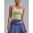 thumbnail image 6 of PISONIC Women's Sports Bra - Breathable & Comfortable Yoga & Fitness Top with Straps, Medium Stretch, Non-Padded, Perfect for Workouts & Casual Wear, Workout Clothes, 6 of 12