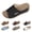Black, variant on Women's Wedge Slide Sandals, Ladies Pee𝗉 Toe Wedges Open Toe Platform Slip-On Mules with Arch-Support, Comfortable Breathable Casual Walking Shoes for Summer Vacation