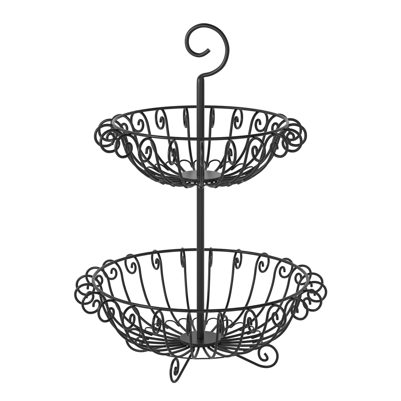 2 Tier Fruit Basket G.a HOMEFAVOR Metal Fruit Bowl Fruit Stand, Snack