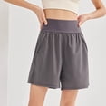 thumbnail image 2 of SAWOBUUN Women High Waist Running Shorts Loose Fit Athletic Quick Dry Breathable Workout Shorts for Gym Yoga Casual, 2 of 7