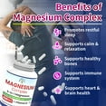 thumbnail image 3 of 5-in-1 Magnesium Complex Capsules - 420mg of Magnesium Glycinate, Malate, Citrate, Taurinate & Oxide for Muscles, Sleep, Calm, & Energy, 120 Capsules, 3 of 7