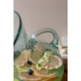 thumbnail image 3 of Kalalou Large Glass Tilted Pitcher, One Size, Green, 3 of 6