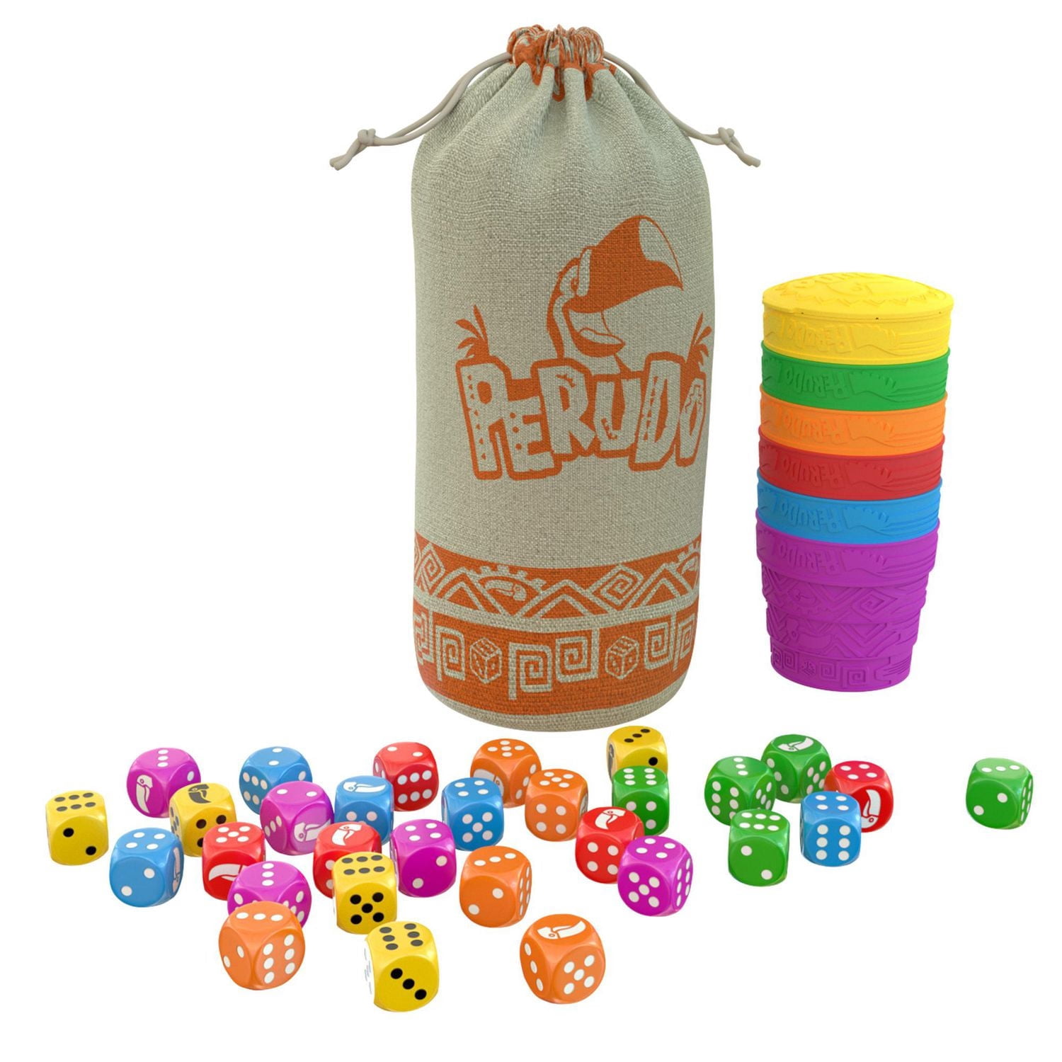 Asmodee - Zygomatic - Perudo - Betting and Bluffing Game - Fun Dice Game for Kids and Adults - For 2 to 6 Players - Ages 6 and up - Multilingual