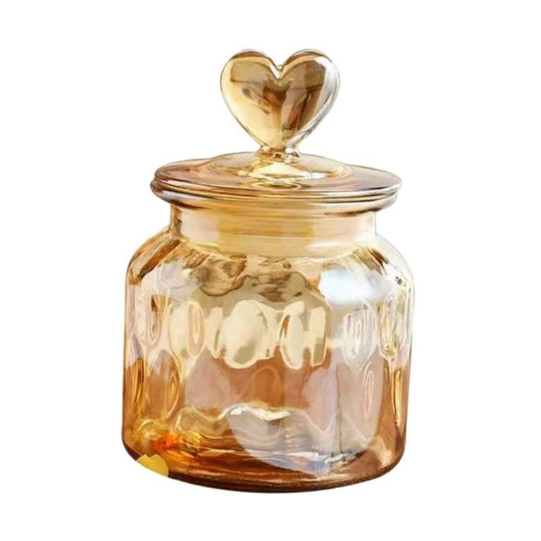 Glass Storage Jar Airtight Jar, Reusable Kitchen Containers Food Storage  Containers for Candy Sugar Coffee Beans Snacks Pasta 650ml 