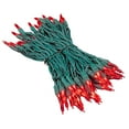 thumbnail image 1 of Novelty Lights Style Vintage T5 Lumières de Noël à DEL Rouges, Guirlande Verte de 35 Pieds avec 70 Mini Ampoules, Éclairage d'Arbre Intérieur/extérieur Homologué UL, 1 of 7