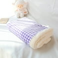 thumbnail image 1 of Manta de franela suave para sofá cama y camping | Manta cálida para la siesta | Poliéster, 70 x 50 cm | Azul, rosa, morado, naranja y verde, 1 of 6