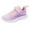 Pink, variant on Otqutp Boys Girls Sneakers Non-Slip Lace Up Adjustable Strappy Running Shoes Lightweight Breathable Athletic Tennis Shoes