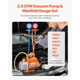 thumbnail image 2 of Set de bomba de vacío y manómetro AC VEVOR 3.5 CFM para R134a, R12, 2 of 9