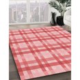 thumbnail image 3 of Ahgly Company Machine Washable Indoor Square Transitional Pastel Pink Area Rugs, 3' Square, 3 of 7