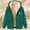 Green, variant on LVHAOGJOB Womens Sherpa Lined Jackets Zipper Long Sleeve Hoodie Fleece Plus Size Winter Print Coats for Ladies
