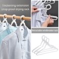 thumbnail image 1 of ICQOVD 3 Install A Wide Shoulder Thickened Telescopic Windbreaker Rack Clothes Hang To withstand Falling Clothes Drying Rack Windproof Hook, 1 of 3