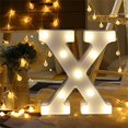 thumbnail image 3 of Led Letters Lights Alphabet Remote Control Alphabet Letter Lights Led Light Up White Plastic Letters Standin Led Lights Remote Control Remote Control Led Lights Light Up Letters for Party, 3 of 9