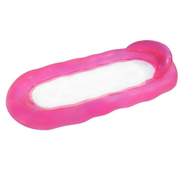 Flotadores inflables para piscina, tamaño sofá acuático portátil, colchón de aire, juguete para exteriores rosa