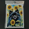 thumbnail image 3 of Pomeranian in Sunflowers Greeting Cards Pack of 8 7 in x 5 in, 3 of 3
