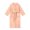 Orange, variant on Kaemgyyd Womens Bathrobe Hooded Nightgown Trendy Print Sleepwear Ladies Fleece Plush Warm Long Robes(Pink,One Size)