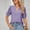 20-Purple, variant on SELONE Summer Tops Short Sleeve Tops Blouses Regular Fit T Shirts Pullover Tops Tees Tops Solid T-Shirts V Neck Tops Casual Blouses Hollow T Shirts Easy Care Soft Breathable Pullover Tops Yellow M