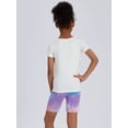thumbnail image 4 of Beezizac Girls Short Sleeve Cotton Pajamas Tie-Dye Sleepaway Camp 2-Piece PJs Set Size 7, 4 of 7