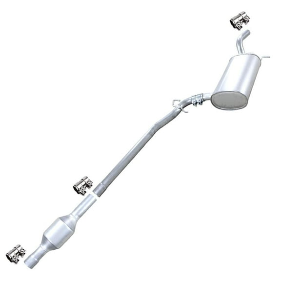 Direct-fit Exhaust Resonator Muffler kit fits: 2012-2014 Volkswagen Passat 2.5L