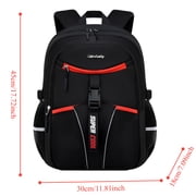 BTEPSGA Men's Large Capacity Backpack Back Protection Backpack, College Aesthetic Bag Watrer Resistant,Black-2319