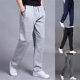 thumbnail image 4 of Mens Jogging Sweatpants Sportswear Knit Tracksuit Oversize Wide Leg Solid Pants, 4 of 6