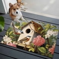 thumbnail image 3 of Entrance Runner Rug 2'x3', Vintage Birdhouse Non-slip Doormat for Indoor Outdoor Entrance, Spring Floral Birds Botanical Washable Throw Floor Mat for Front Door/Living Room/Bedroom/Bathroom/Kitchen, 3 of 9