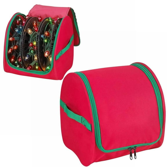 Home textile storage,Light Storage Tear Proof Christmas Fairy Light Bag Ornament Storage Containers Holiday Decor Storage Bag For Baubles String Lights