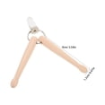 thumbnail image 2 of Raindrops 2Pcs Wood Drumstick Keychain Lightweight Portable Key Ring for Drummers Beige Color, 2 of 8