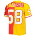 thumbnail image 3 of Men's Mitchell & Ness Derrick Thomas Red/Gold Kansas City Chiefs 1994 Split Legacy Replica Jersey, 3 of 4