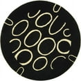 thumbnail image 4 of SAFAVIEH Soho Chason Geometric Wool Runner Rug, Black/Ivory, 2'6" x 12', 4 of 8