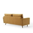 thumbnail image 4 of Modway Valour Performance Velvet Sofa in Cognac, 4 of 10