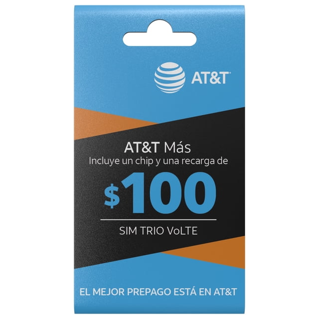 SIM AT&T 5G Chip Móvil Saldo Incluido 100