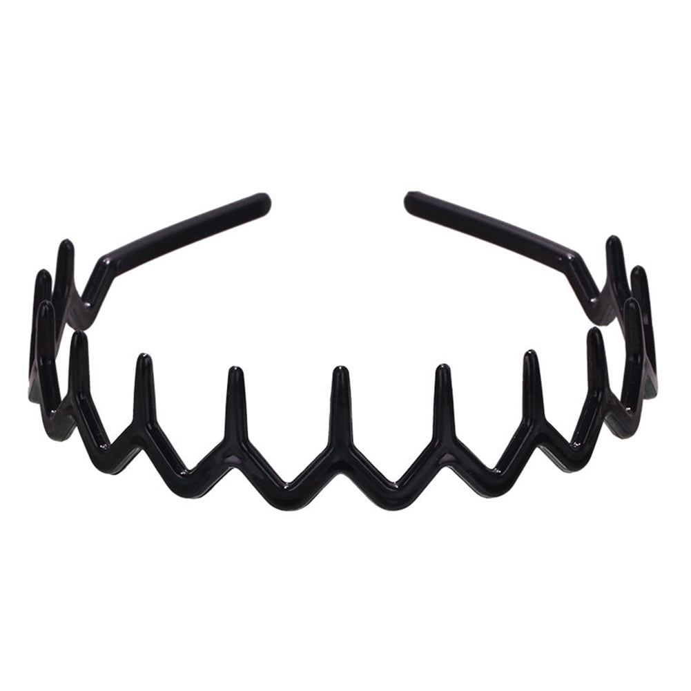 2pcs Casual Plastic Tooth Hair Comb Headband Comfort Wavy Toothed Hairband  Hard Headbands for Women Girls New - Walmart.com
