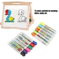 thumbnail image 4 of Dry Erase Pens, Kids Chalk Marker 12 Colors Long Service Life Multifunction  For Kids For Office For Marking For Study For Conference, 4 of 8