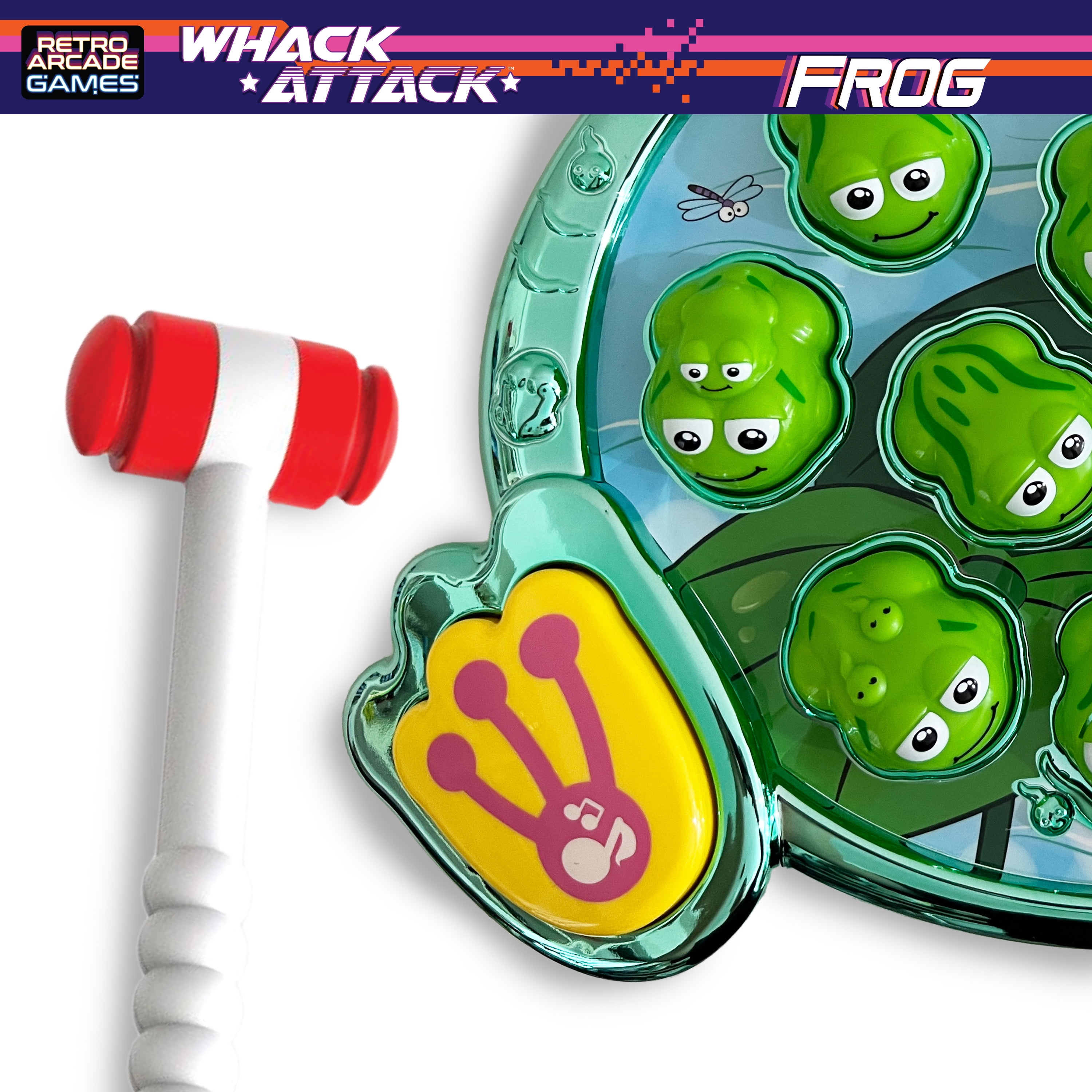 Nature Bound Whack Attack Frog Game, Interactive Educational Board Game for Kids, 2 Players, Ages 3+