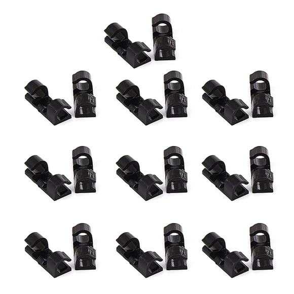 Seitruly Clips de Cable de 20 piezas, sujetadores de recolección de Cables, soporte de caída de Cable, resistente al desgaste, firmeza, Clip Type7 NO7