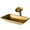 Satin Nickel, variant on KRAUS Rectangular Gold Glass Bathroom Vessel Sink and Waterfall Faucet Combo Set with Matching Disk and Pop-Up Drain, Chrome Finish