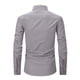 thumbnail image 4 of Blusa y camisa de manga larga con cuello vuelto para hombre, informal, con botones, de lino y algodón, a la moda., 4 of 4