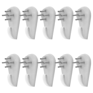 30 Pcs Invisible Adhesive Plate Hanger Wall Plate Hangers Plastic Adhesive Picture Hangers Without Nails Plate Holder Frame Hangers for Bathroom